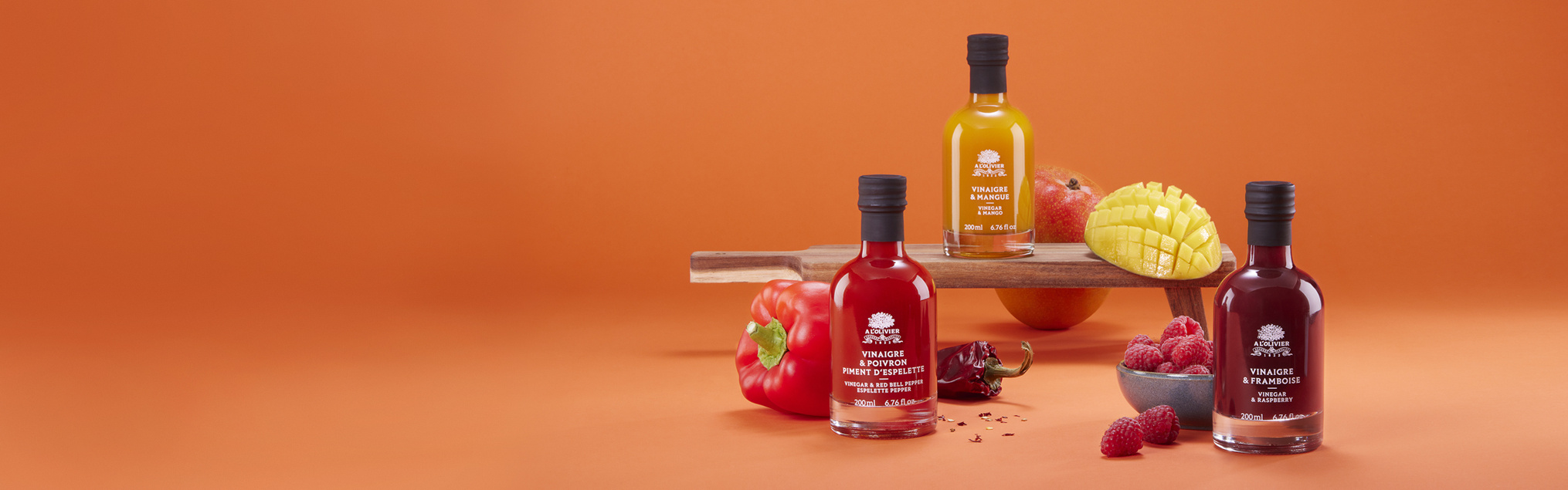 Vinaigres et fruits